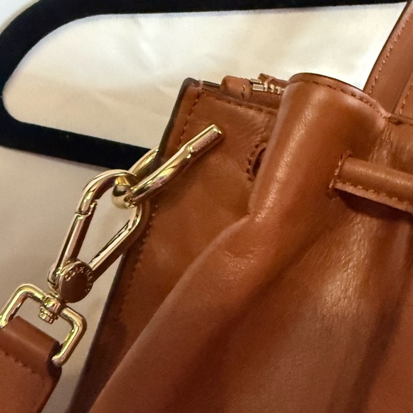 Cole Haan Tan Leather Shoulder Bag - Picture 5 of 9